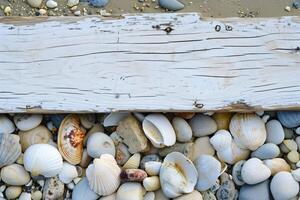 photo white wooden board with other objects