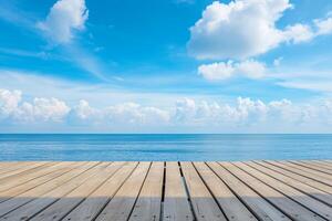 photo wooden board empty table