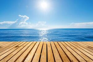 photo wooden board empty table