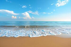 photo empty sea and beach background