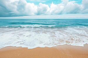 photo empty sea and beach background