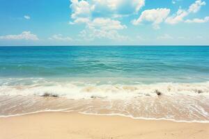 photo empty sea and beach background