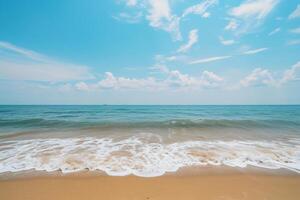 photo empty sea and beach background