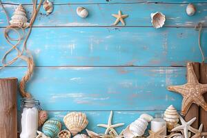 photo summer product backdrop blue sea background