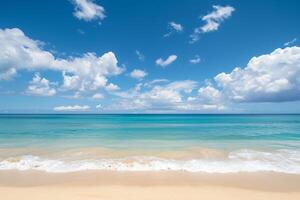 photo empty sea and beach background