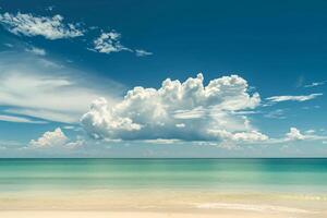 photo beautiful tropical empty beach sea ocean