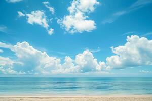 photo beautiful tropical empty beach sea ocean