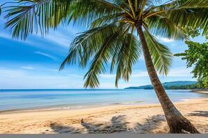 photo beautiful tropical beach and sea