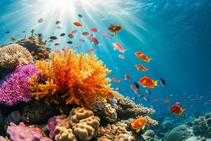 foto coral arrecife en el mar