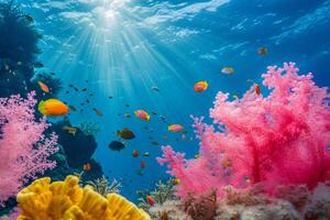 foto coral arrecife en el mar