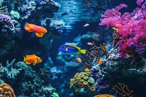 Photo a coral reef garden filled with vibrant color