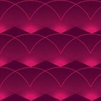 Seamless geometric vintage pattern, red background vector