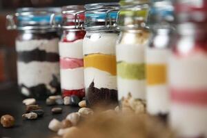 Assorted Jars Filled With Different Types of Food photo