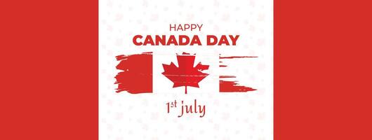 Canada Day Sale Web Banner. Happy Canada Independence Day Mega Big Sale Banner Background Illustration. Canada Day Weekend Promotion Discount Banner. First of July Holiday Special Offer Template vector