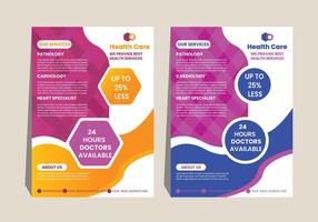 Professional flyer template design vector