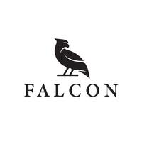 Falcon bird silhouette illustration mark logo vector