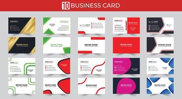 Professional business card template Modern and clean business card template Clean style modern business card template vector