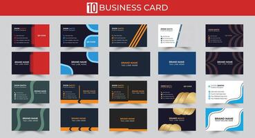 Professional business card template Modern and clean business card template Clean style modern business card template vector