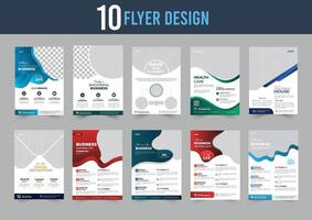 Corporate Business Flyer design template in A4, Business Presentation ,business promotion web banner template design, Business marketing flyer. vector