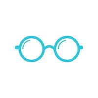 gafas icono. óptico lentes. aislado en blanco antecedentes. desde azul icono colocar. vector