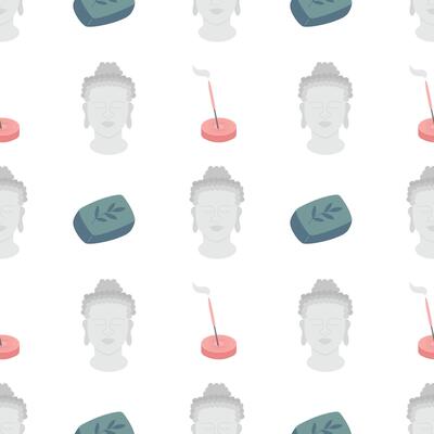 Yoga seamless pattern