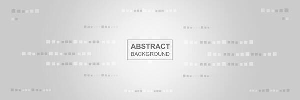 Abstract digital technology futuristic concept square template white grey silver gradient background design vector
