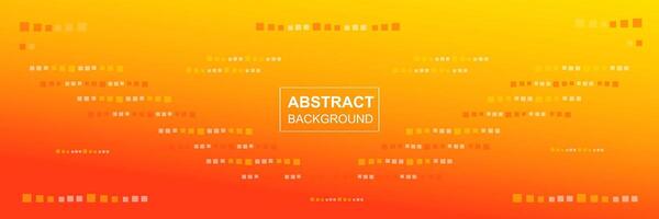 Abstract digital technology futuristic concept square template yellow orange gradient background design vector
