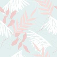 Abstract leaves surface pattern seamless background vector