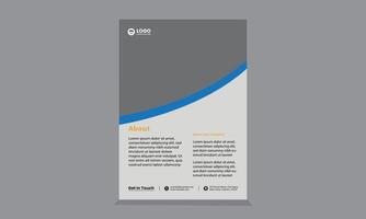 Brochure design, cover modern layout, annual report, poster, flyer in A4 vector