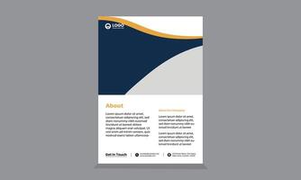 Brochure design, cover modern layout, annual report, poster, flyer in A4 vector