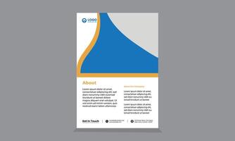 Brochure design, cover modern layout, annual report, poster, flyer in A4 vector