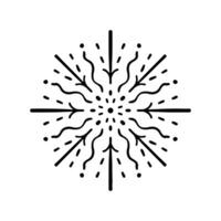 Firework line icon. Exploding festival fireworks set, Isolated on white background. Flat doodle style. Design concept for holiday banner, poster, flyer, greeting card, decorative elements vector