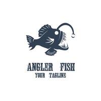 Powerful and unique Angler Fish Logo vector