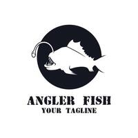 Powerful and unique Angler Fish Logo vector