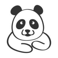 panda ilustración diseño vector