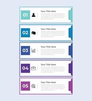 Business visualization infographic design template with options, steps or processes. vector