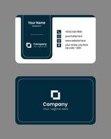 minimalist modern corporate visiting card design vector