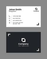 minimalist modern corporate visiting card design vector