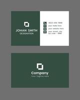 minimalist modern corporate visiting card design vector