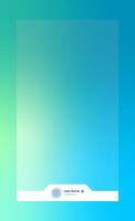 Vertical story template in gradient colors. Social media frame illustration. vector
