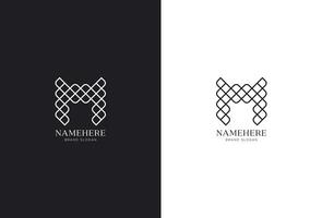 alfabeto metro letra logo exclusivo diseño para marca o negocio empresa vector
