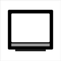 illustration of ancient analog television, before there was digital television. nostalgic spectacle of the past vector