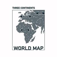 World map design typography, design for t shirt, sticker, wall muralls, ready to print illustration vector