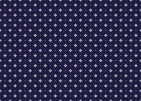 Symbol white floral seamless pattern on a dark blue background vector