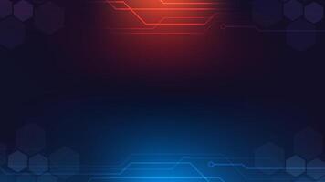 Red Blue Digital technology background. Futuristic background for various design projects such as websites, presentations, print materials, social media posts vector