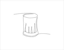 Continuous Line Drawing Of Chef Hat. One Line Of Chef Hat. Chef Hat Continuous Line Art. Editable Outline. vector