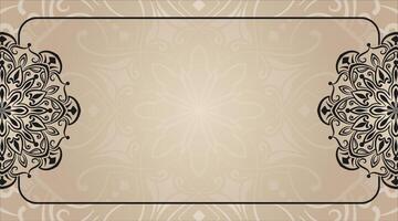 Vintage background beautiful ornamental mandala vector