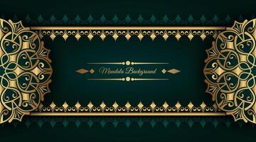 luxury background with mandala ornament vector