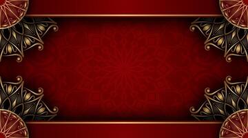 luxury background with mandala ornament vector