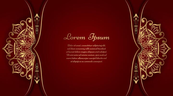 luxury background with golden mandala ornament